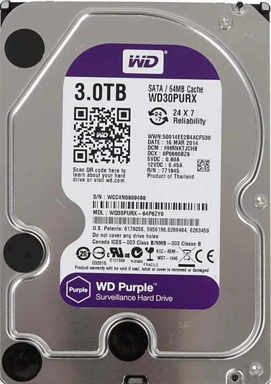 Жесткий диск Western Digital WD30PURX