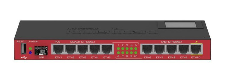 Маршрутизатор MikroTik RB2011UIAS-IN