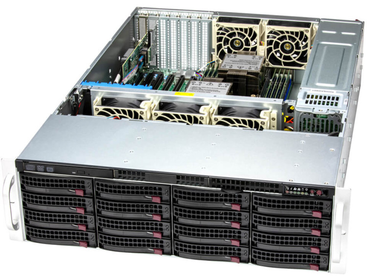 Сервер Supermicro SSG-631E-E1CR16L.
