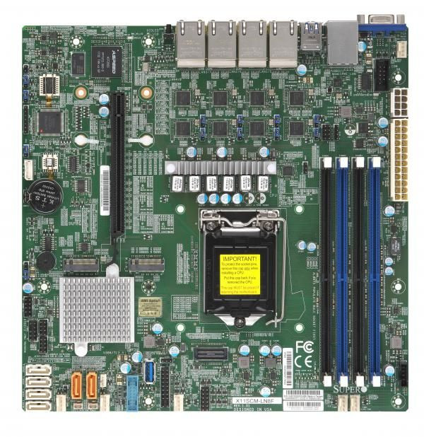 Материнская плата Supermicro MBD-X11SCM-LN8F-O Материнская плата Supermicro MBD-X11SCM-LN8F-O