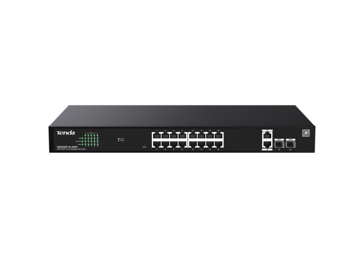 Управляемый PoE-коммутатор TENDA TEG2220P-16-250W