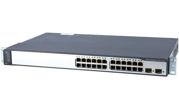 Коммутатор CISCO WS-C3750V2-24TS-E