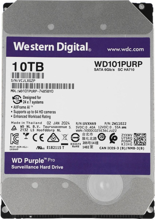 Жесткий диск Western Digital WD101PURP