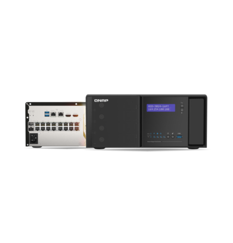 Комбинированное устройство - PoE коммутатор и сетевой RAID-накопитель QNAP QGD-3014-16PT-8G