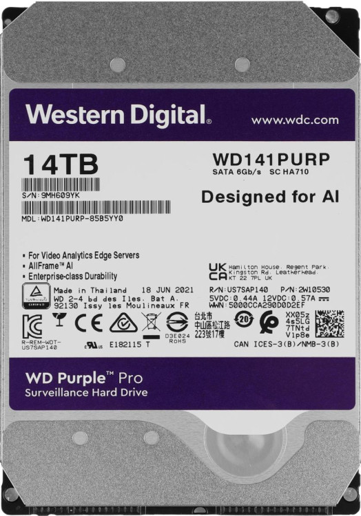 Жесткий диск Western Digital WD141PURP
