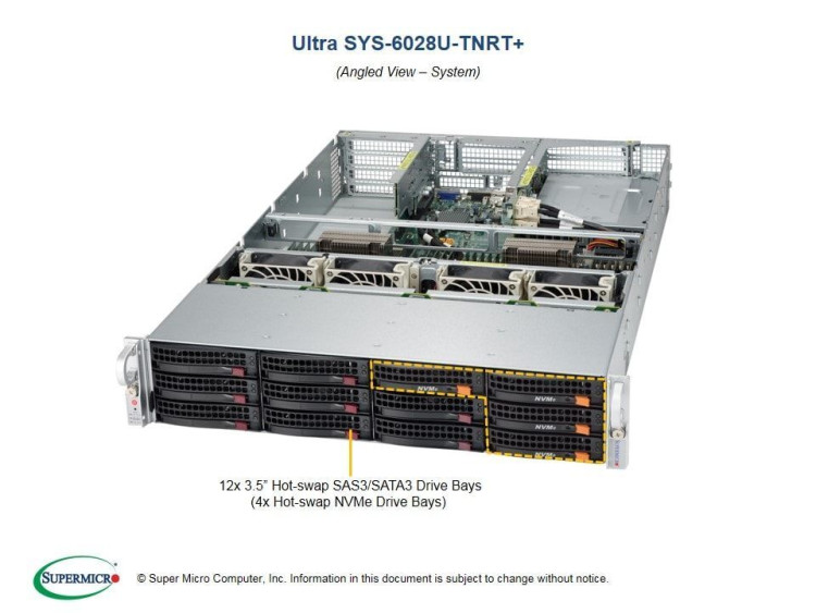 Серверная платформа 2U Supermicro SYS-6028U-TNRT+