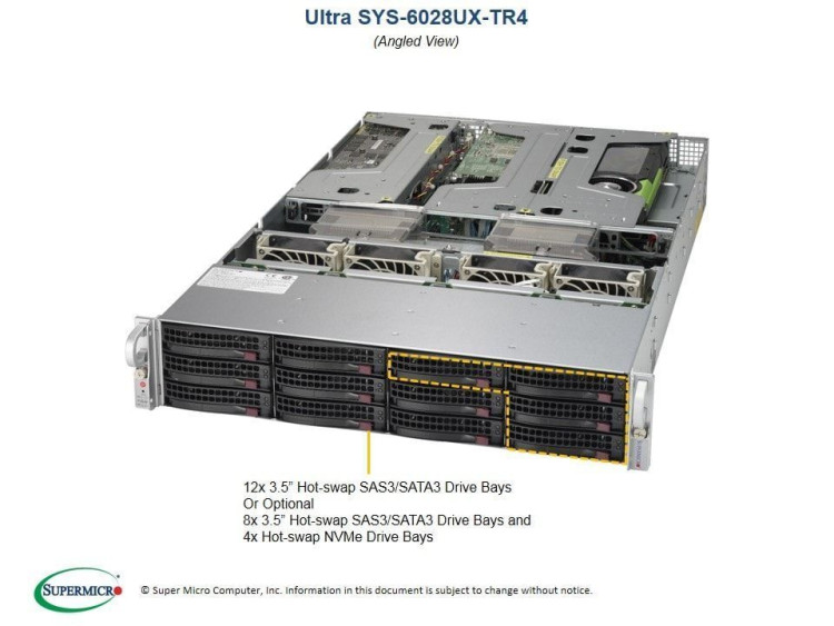 Серверная платформа 2U Supermicro SYS-6028UX-TR4
