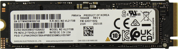 Твердотельный накопитель SSD Samsung MZVL21T0HDLU-00B07