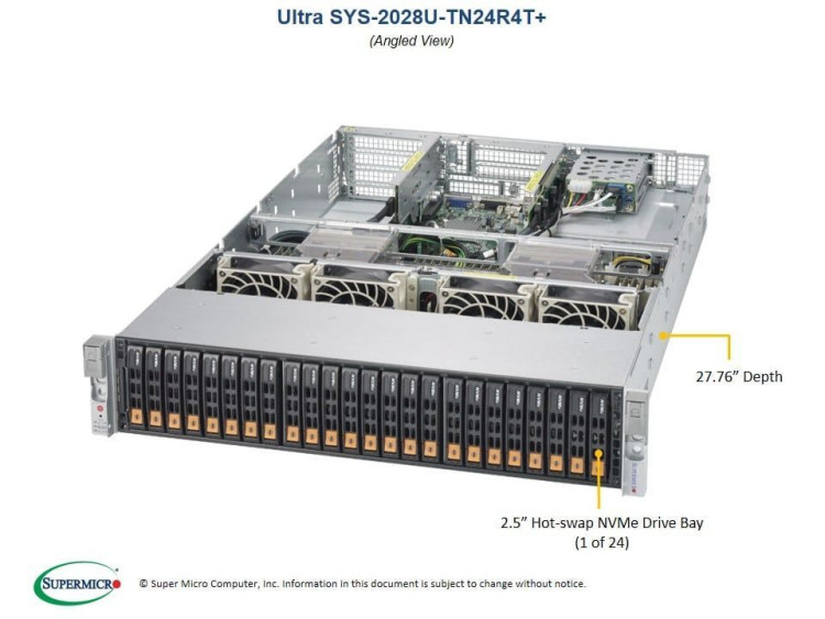 Серверная платформа 2U Supermicro SYS-2028U-TN24R4T+