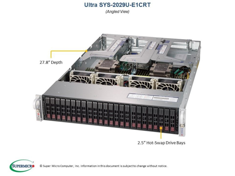 Серверная платформа Supermicro SYS-2029U-E1CRT
