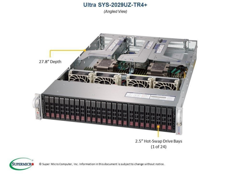 Серверная платформа Supermicro SYS-2029UZ-TR4+
